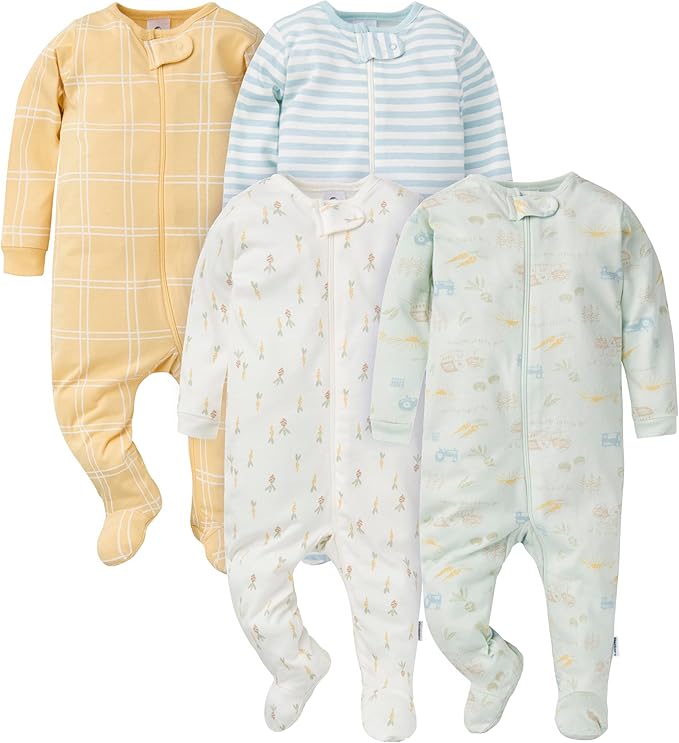 Gerber Baby Boys 4 Pack Sleep 'N Play Footie by Gerber
