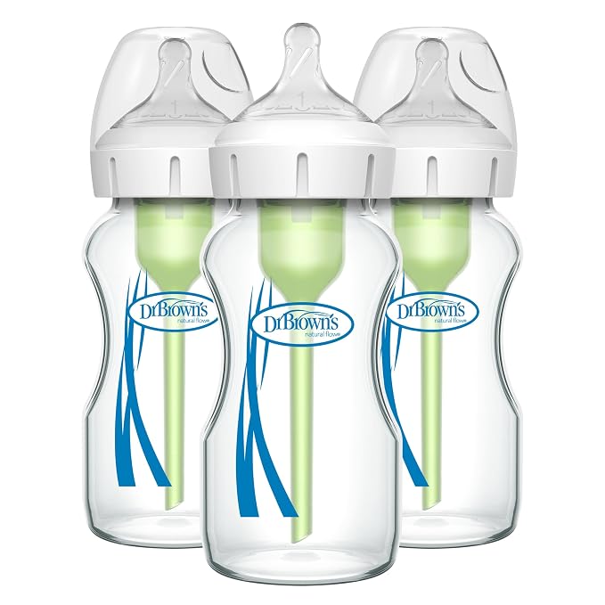Dr. Brown's Natural Flow Anti-Colic Options+ Wide-Neck Glass Baby Bottles 9 by DrBrowns