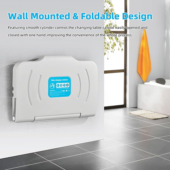 Fold-Down Baby Changing Diaper Station - Image 4