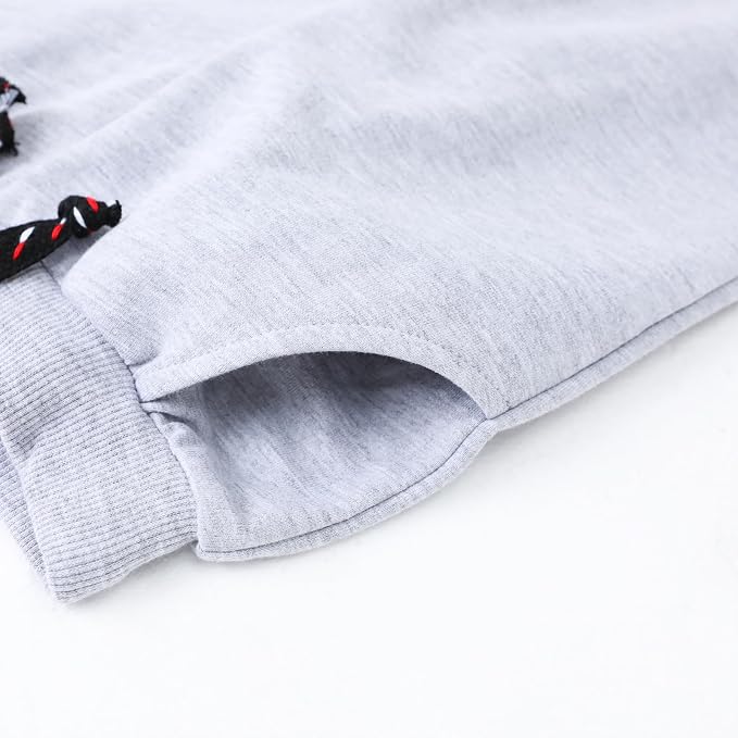 HILEELANG Toddler Boys Cotton Jogger Sweatpants 3 Pack, Soft Adjust Elastic - Image 9