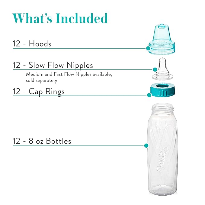 Evenflo Feeding Classic Clear Plastic Standard Neck Bottles - Image 11