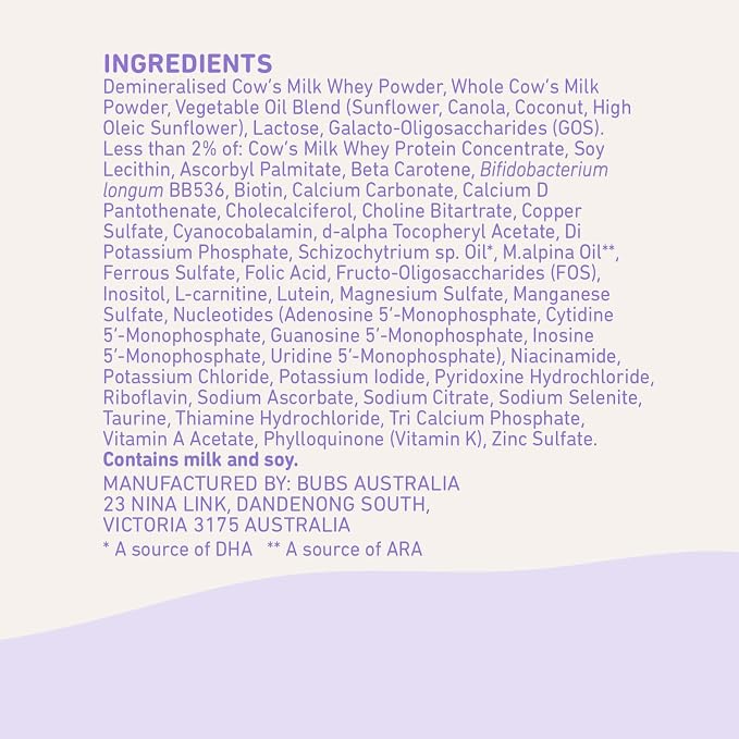 Bubs Essential Infant Formula, - Image 7