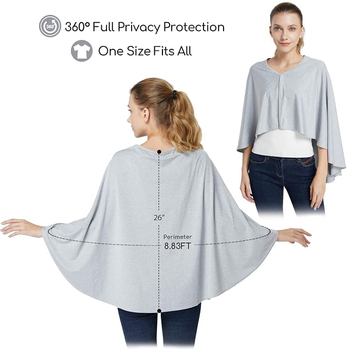 Nursing Cover & Baby Nursing Poncho, High Seat Cover, Stroller Cover, Shopping - Image 5