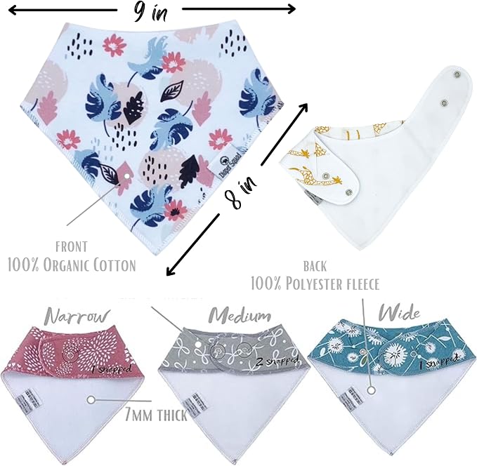 DiaperSquad's Baby Bibs for Drooling and Teething, Bibs for Boys, Baby Girl - Image 4