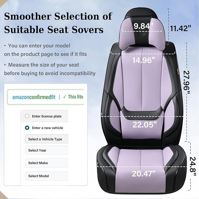 Coverado Universal Seat Covers Full Set, 5 Seats Universal Seat Covers - Image 5