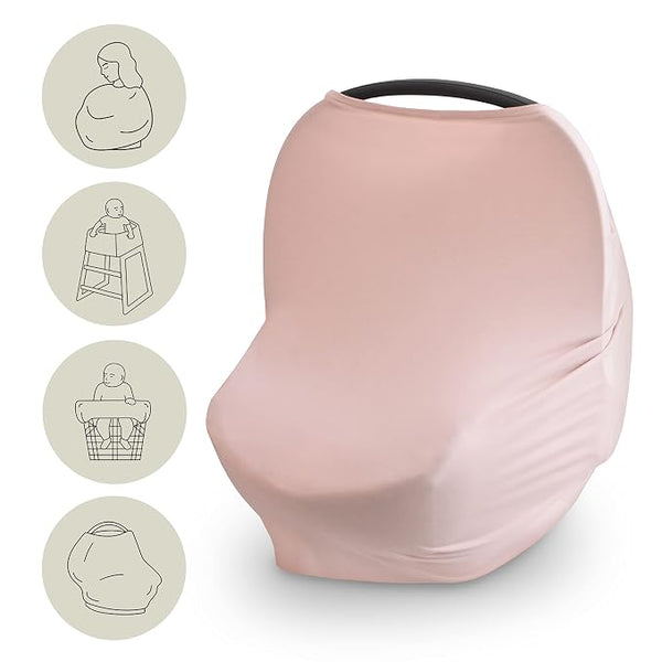 mushie Baby Car Seat Canopy Cover | Breathable & Stretchy Multi Use Cover by mushie