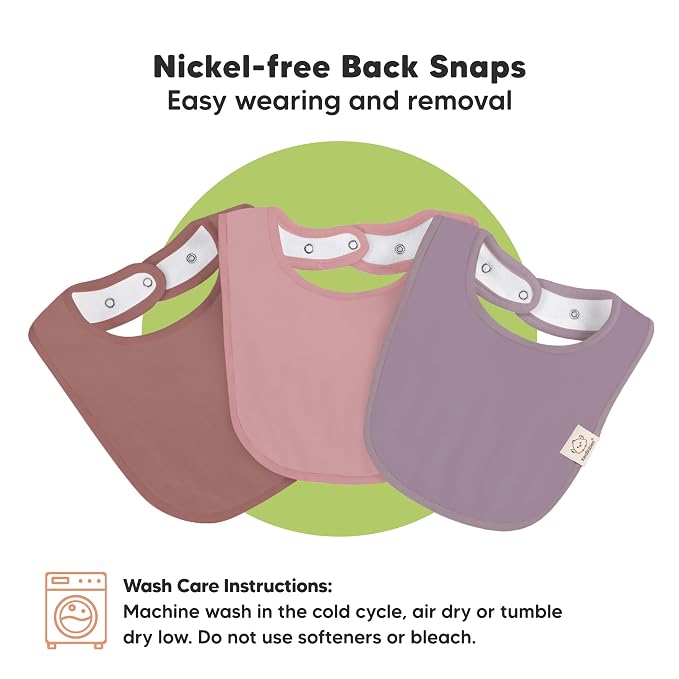8-Pack Organic Baby Bibs for Boys, Girls - Image 9