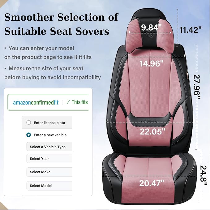 Coverado Universal Seat Covers Full Set, 5 Seats Universal Seat Covers - Image 7