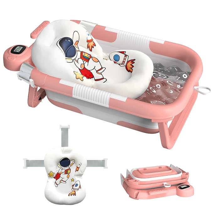 Collapsible Baby Bathtub for Newborn to Toddler, Portable Baby Bath Tub for by Unknown