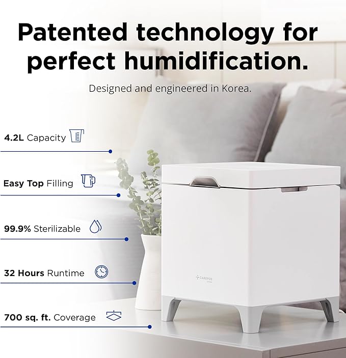 Carepod Cube Plus X50V Stainless Steel Humidifier - Image 2
