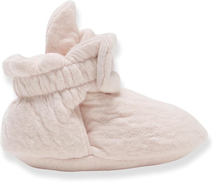 Burt's Bees Baby Unisex Booties Organic Cotton Newborn Essentials Shoes - Image 2