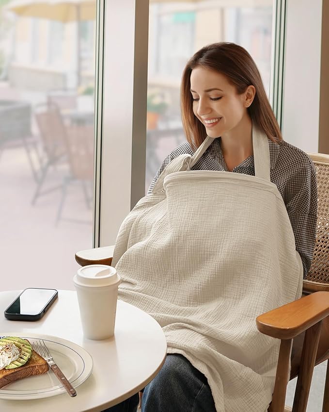 Blissful Diary Muslin Nursing Cover - Image 3