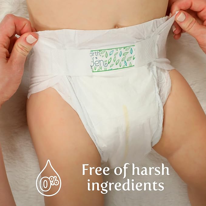 Earth & Eden Sensitive | Eco-Conscious & Hypoallergenic Diapers | Size 3 | 222 - Image 2