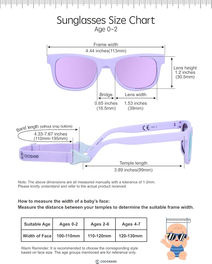COCOSAND Flexible Baby Sunglasses - Image 5
