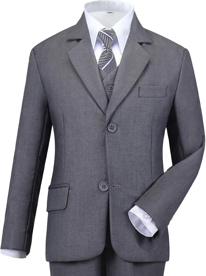 Boys Suit for Kids Tuxedo Suits for Wedding Formal Suit Set Toddler Boy Dress - Image 3