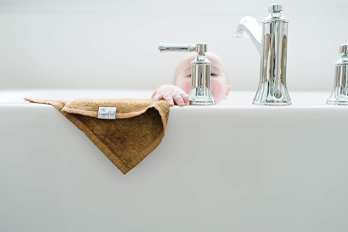 Copper Pearl 6 Ultra Soft Baby Bath Washcloths Premium Large Soft River 11" x - Image 4