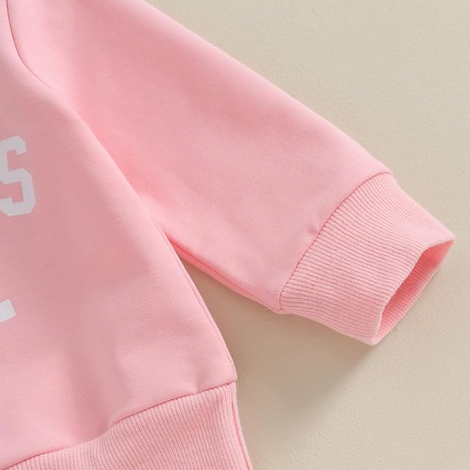 3Pcs Baby Girl Outfits Daisy Sweatshirt + Pants + Headband Infant Fall Winter - Image 3