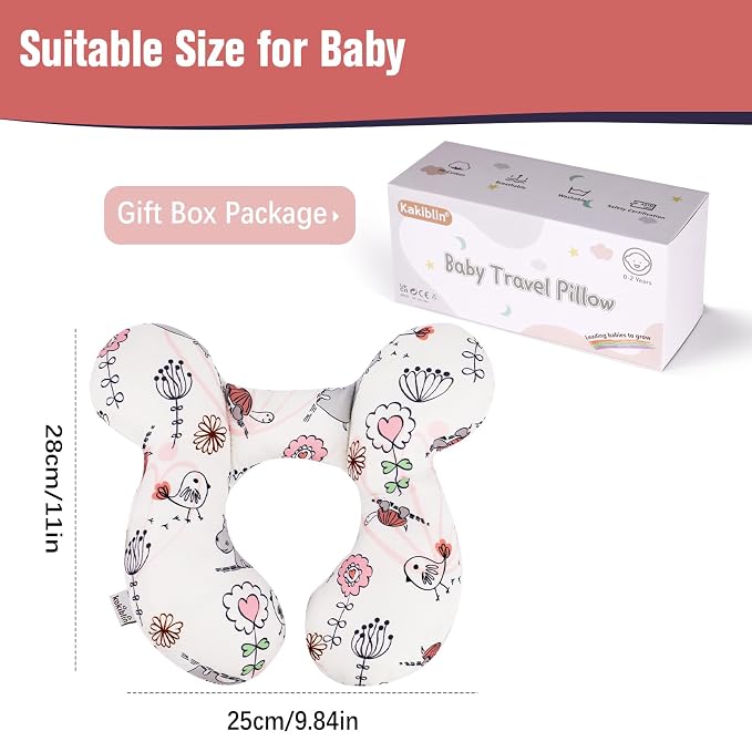 KAKIBLIN Baby Neck Pillow, Upgraded Baby Support Pillow, Babies Head Pillow - Image 6