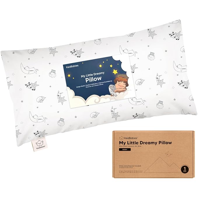 Toddler Pillow with Pillowcase by KeaBabies