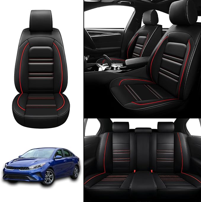 Seat Covers for kia Forte 2010-2024 | 5-Seats Leather Seat Covers - Image 2