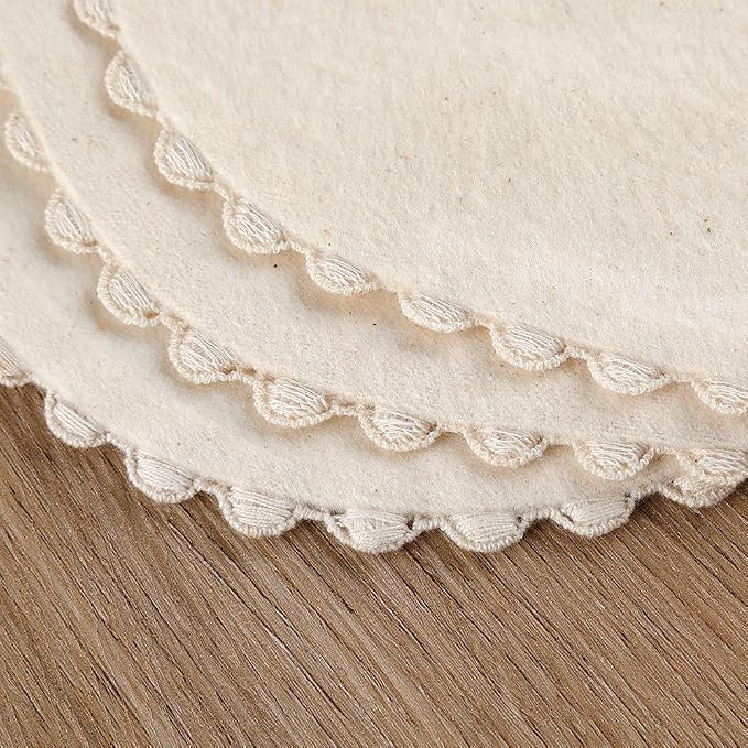 GZMM Baby Bib For Girls, Reversible Waterproof Handmade Natural Cotton Baby - Image 6