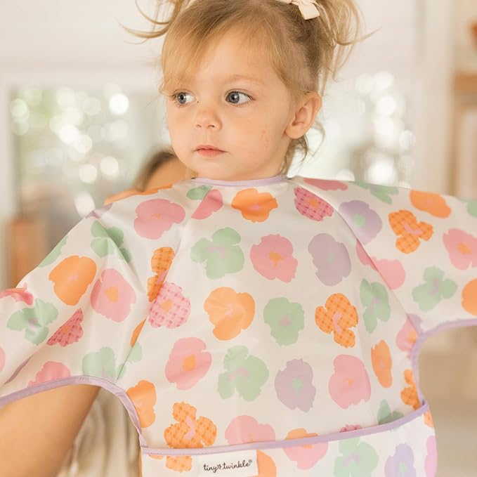 Tiny Twinkle Long Sleeve Bib for Babies & Toddlers – Waterproof Smock Bib for - Image 3