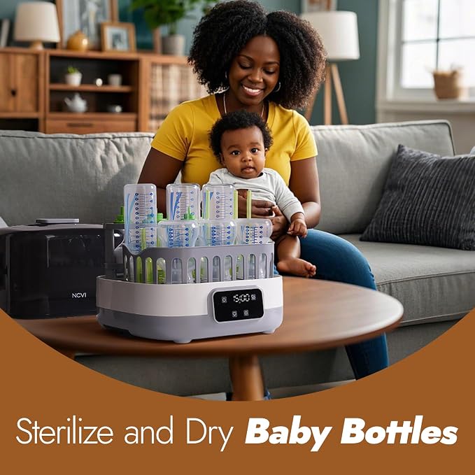 NCVI 20-Minute Baby Bottle Steamer Sterilizer and Dryer - Image 8