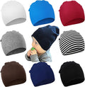 DRESHOW BQUBO 8 Pack Unisex Baby Beanie Hat Infant Toddler Kid Hats Baby Soft by DRESHOW