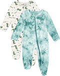 Jimonda Baby Girls Boys Footed Pajamas, Rayon From Bamboo, 2 Way Zipper Long by JimondaBaby