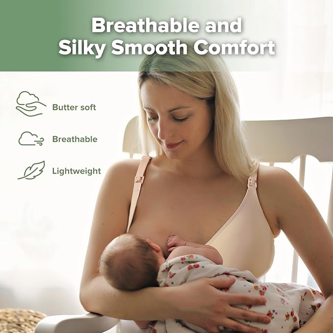 haakaa Nursing Bras for Breastfeeding, Ultra Comfort Jelly Strip“ Supportive - Image 3