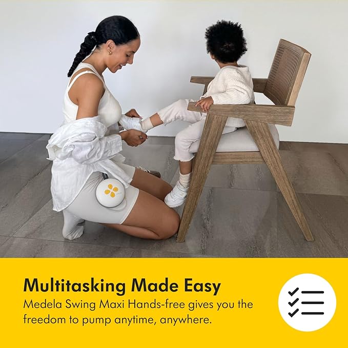 Medela Swing Maxi Hands-Free Double Electric Breast Pump, Easy and Intuitive - Image 4