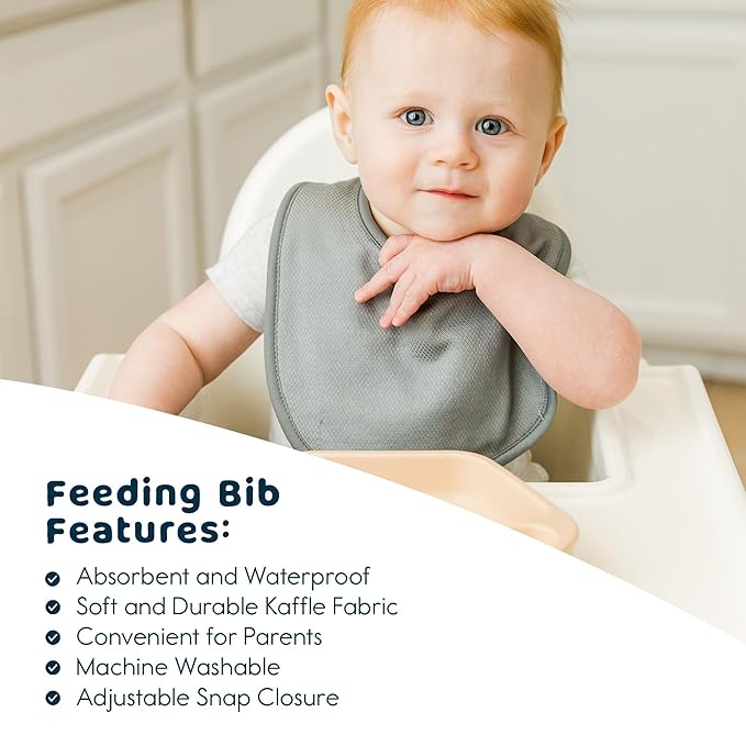 Tiny Twinkle 8 Pack Baby Bibs for Drooling and Teething – Waterproof & - Image 5