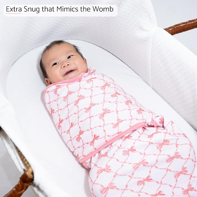 LollyBanks Baby Swaddles 100% Organic Cotton, 0-3 Months Baby Girl Swaddles - Image 2