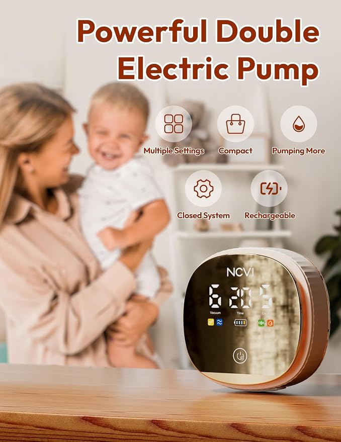 NCVI Electric Breast Pump 8116, Customizable Suction, Speed & Mode, 4400mAh - Image 3