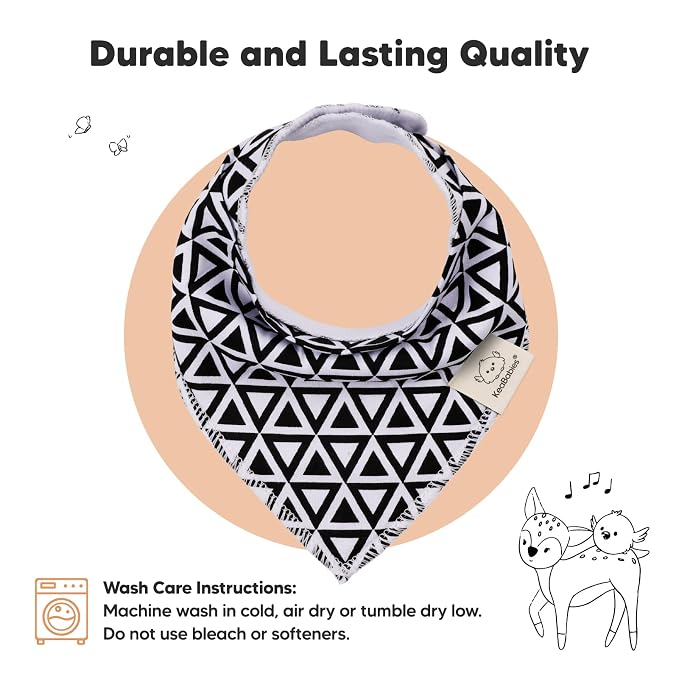 KeaBabies 10-Pack Organic Baby Bandana Bibs - Image 6