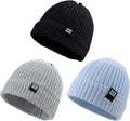JANGANNSA Simple Knitted Baby Beanie Hip-Hop Boys Winter Hat Toddler Kids Bonnet by JANGANNSA