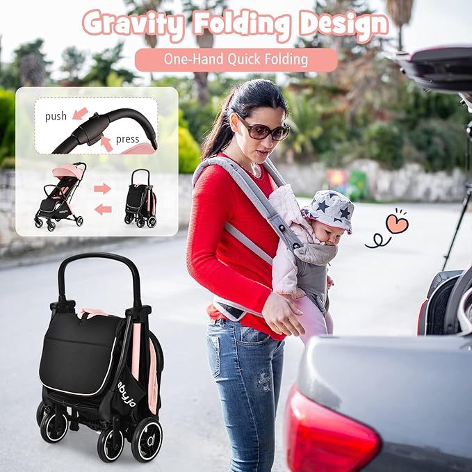 BABY JOY Lightweight Baby Stroller, Compact Travel Stroller - Image 2