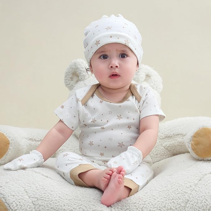 Baby Bodysuit and Pant Set 10-pcs Cotton Soft Newborn Boy Girl Clothes Outfits - Image 3