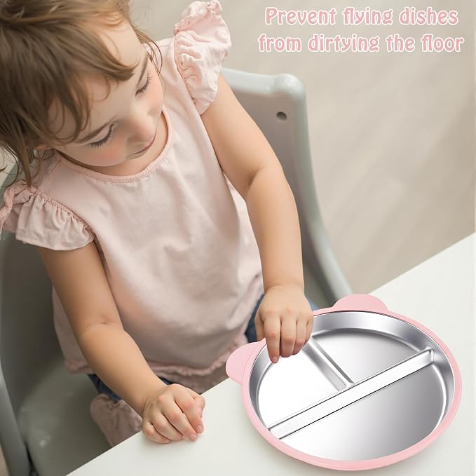 Stainless Steel Kids Plate - Image 6