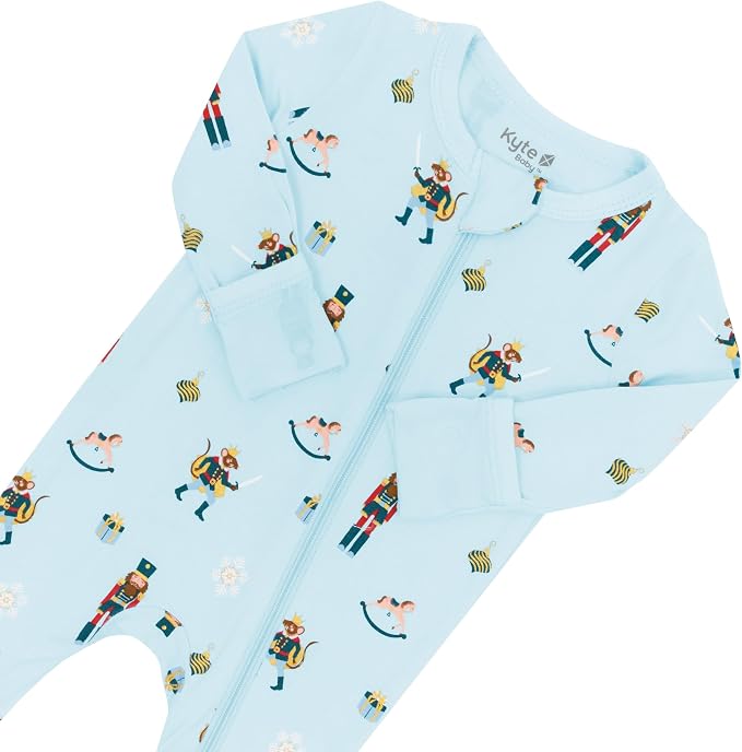 KYTE BABY Unisex Rayon Made From Bamboo Zippered Rompers 0-24 Months - Image 3