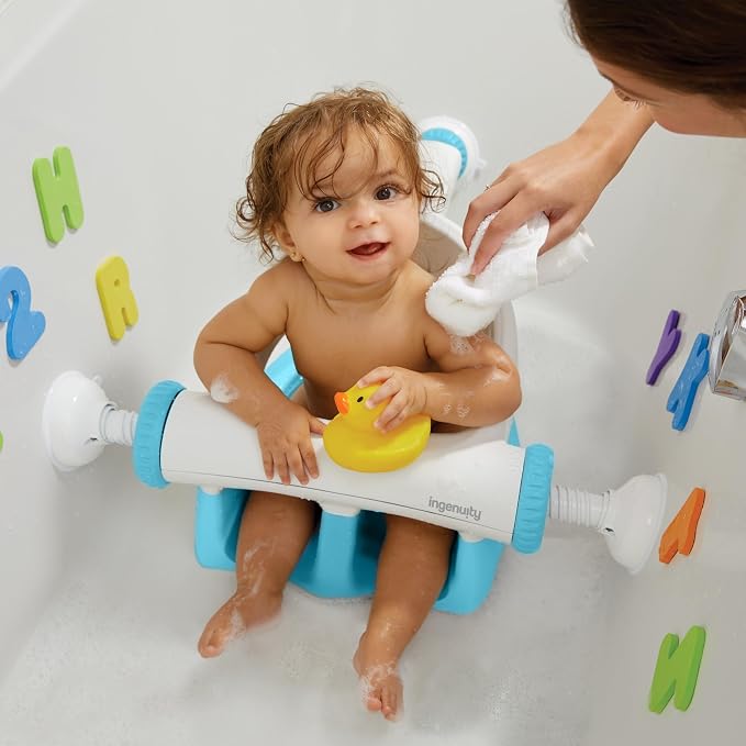 Ingenuity My Bath Seat for Sit-Up Baby Bathing, Sure & Secure Suction Cups - Image 14