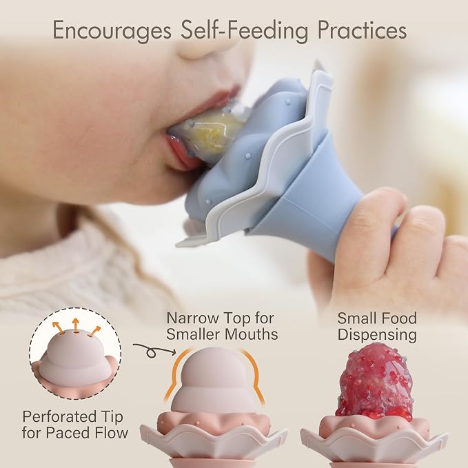 Moonkie Baby Fruit Feeder, BPA Free Silicone Food Feeder - Image 2