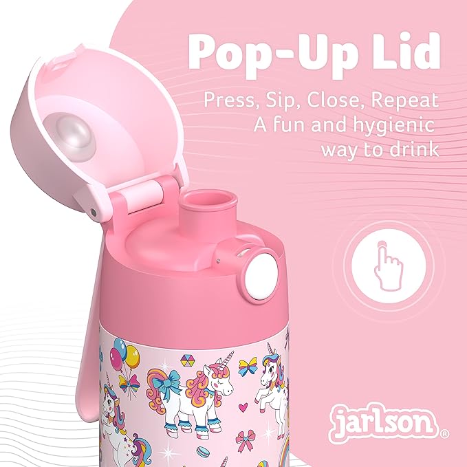 Jarlson® Mali Children's Water Bottle, Thermal Stainless Steel Water Bottle - Image 6