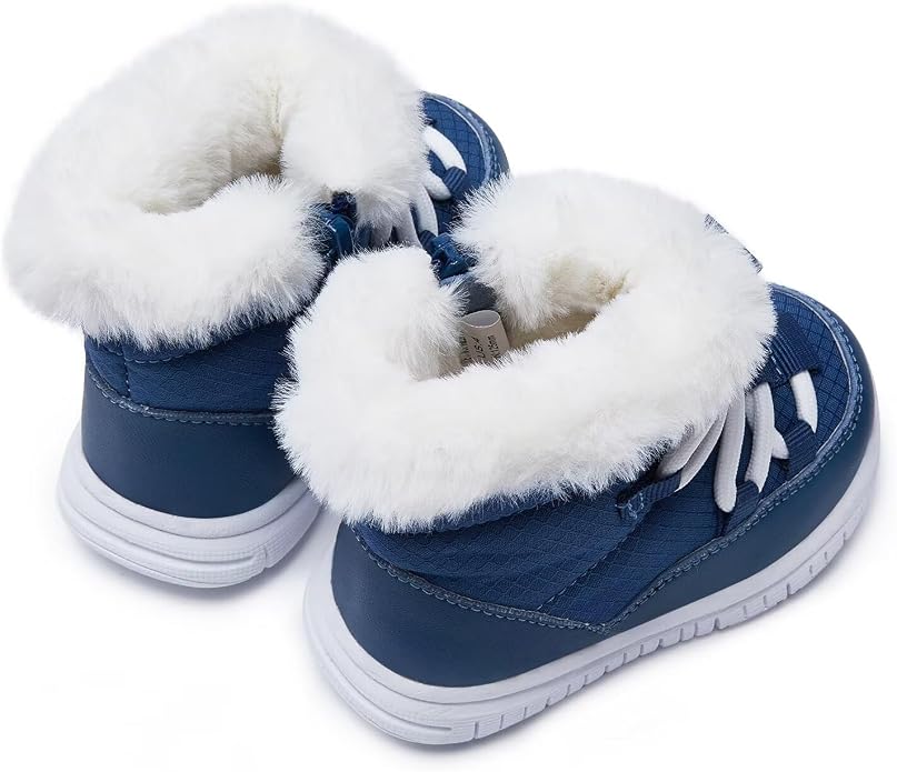 BMCiTYBM Girls Boys Snow Boots Warm Winter Fur Lined Baby Shoes - Image 4