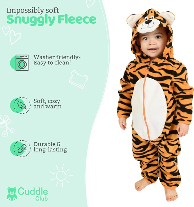 Cuddle Club Fleece Baby Bunting Bodysuit - Image 2