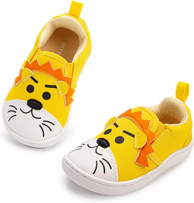SKYWHEEL Toddler Slip On Shoes Wide Toe Box Barefoot Casual Canvas Walking - Image 6