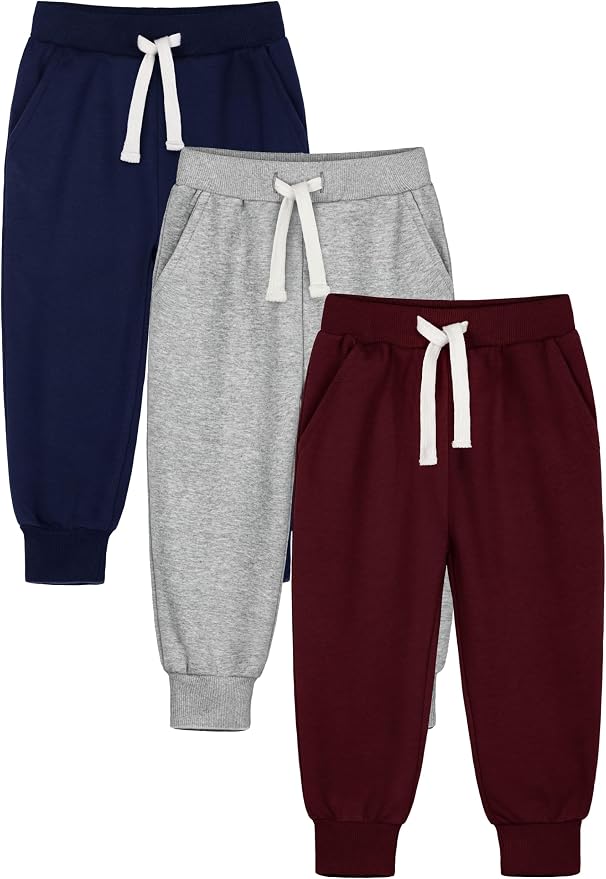 HXP 3 Pack Toddler Sweatpants Cotton Toddler Boys Girls Unisex Sweatpants Pants by Unknown