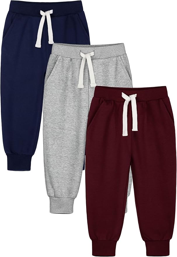 HXP 3 Pack Toddler Sweatpants Cotton Toddler Boys Girls Unisex Sweatpants Pants by Unknown