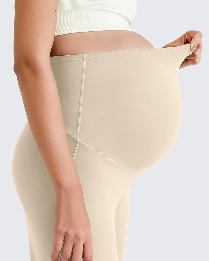 G4Free BareFeel Maternity Dress Yoga Pants Over The Belly Stretchy Work Slack - Image 5