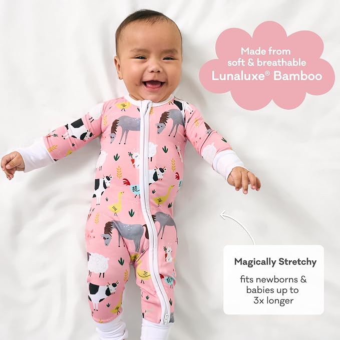 Little Sleepies Pajamas for Baby Boys & Girls, Viscose from Bamboo Baby Pajamas - Image 3